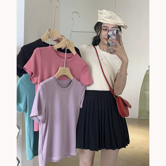2019 quần áo mùa thu mới của nhà ga châu Âu Phụ nữ hàng hóa châu Âu phiên bản Hàn Quốc của đại dương áo len dài tay áo thun dệt kim mỏng - Áo / áo thun áo len nữ
