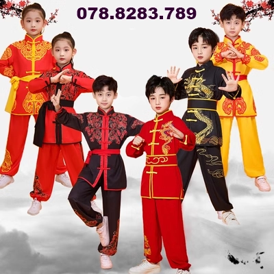 Quần áo võ thuật Thái cực trung thành với đất nước Phong cách Trung Quốc Thi đấu Kung Fu cho trẻ em Luyện tập biểu diễn Đồng phục biểu diễn Quần áo võ thuật