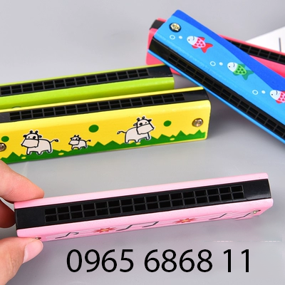 Harmonica cho trẻ em bằng gỗ- Nhạc cụ luyện tập âm nhạc cho bé mới bắt đầu- Đồ chơi giáo dục cho trẻ từ 3-5 tuổi