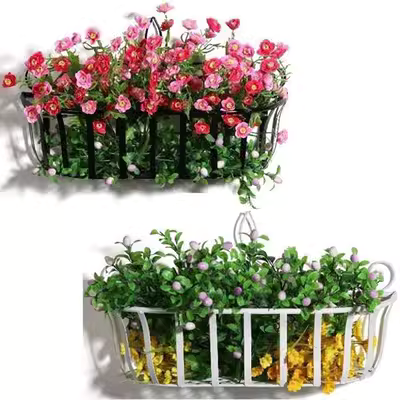 Mục vụ châu Âu rèn sắt treo tường giá đỡ chậu hoa giá treo tường khung hoa khung sắt rèn hoa giỏ đặc biệt cung cấp - Kệ giá kệ gỗ