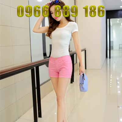 Giải phóng mặt bằng 2016 Mùa Hè Casual Kẹo Màu Đàn Hồi Quần Short Cotton Phụ Nữ Mặc Eo Mỏng Tinh Khiết quần short nam unisex