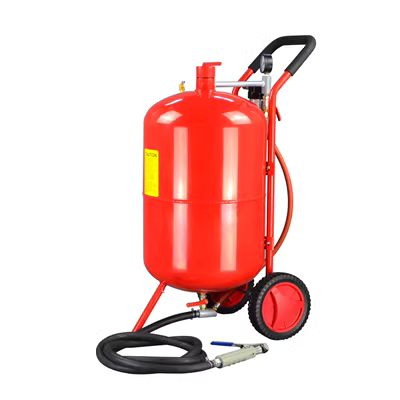 giá bắn cát xe máy Máy phun cát di động 20 gallon để loại bỏ rỉ sét có áp suất nhỏ Máy phun cát và loại bỏ rỉ sét bằng thép không gỉ cầm tay nhỏ 28 gallon giá máy phun cát mini