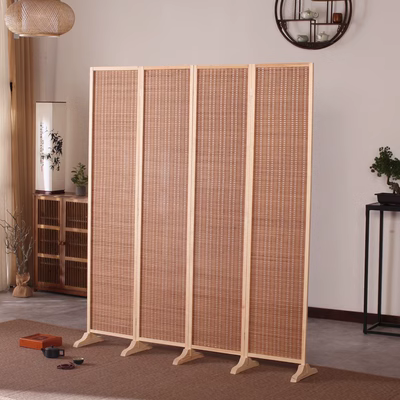 Mới Trung Quốc rèm tre gỗ đơn giản màn hình gấp văn phòng di động phòng khách phòng khách sạn hiên vách ngăn
