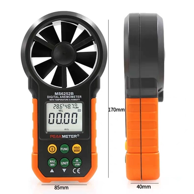 Máy đo nhiệt độ và độ ẩm thể tích không khí Huayi PM6252A/PM6252B cầm tay có độ chính xác cao Máy đo gió máy đo gió cách đo lưu lượng gió