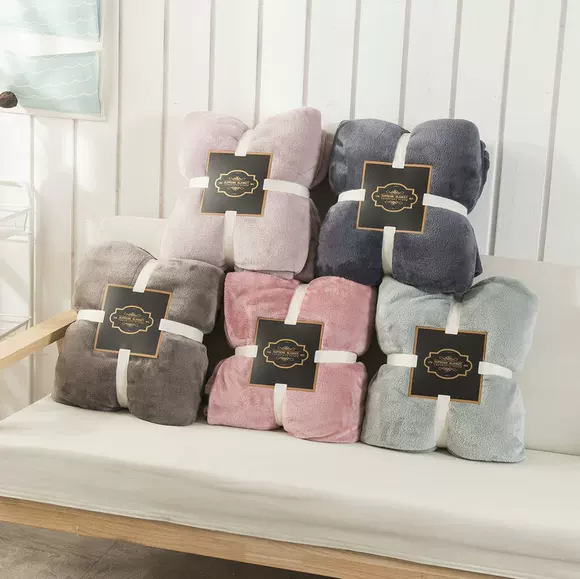Phi chăn flannel chăn mền choàng thường sofa văn phòng ngủ lười biếng chăn điều hòa không khí chăn mền dày - Ném / Chăn