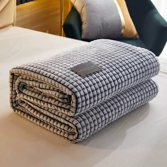 Chăn ấm đôi flannel dày chăn lông cừu san hô chăn điều hòa chăn mùa đông giải trí đơn giường đôi