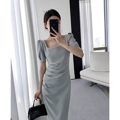Phong cách thời trang nữ dài Đầm in họa tiết A-line SFOW81C010 - A-Line Váy