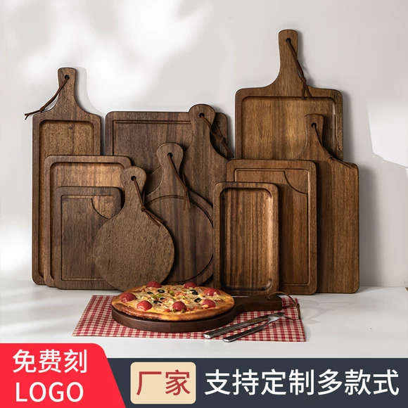Khay tre khay trà bằng gỗ hình chữ nhật bằng gỗ bằng gỗ Châu Âu và Nhật Bản cốc nước khay trà khay trà - Tấm khay gỗ decor
