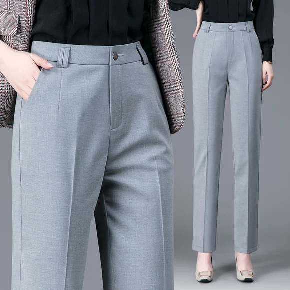 Mùa thu cotton chân mỏng thể thao quần nữ sinh viên quần cỡ lớn Quần Harlan Wei lỏng lẻo kín quần quần đùi nữ