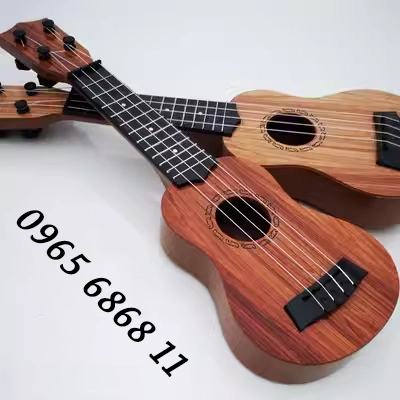 Trẻ em của nhạc cụ đồ chơi mini trái cây guitar người mới bắt đầu ukulele có thể chơi guitar 32 CM đồ chơi violin cho trẻ em