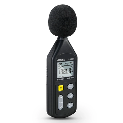 đơn vị đo độ ồn Máy đo tiếng ồn Deli phát hiện decibel âm thanh kỹ thuật số dụng cụ kiểm tra chuyên nghiệp dụng cụ đo có độ chính xác cao DL333202 đo âm thanh tiếng ồn