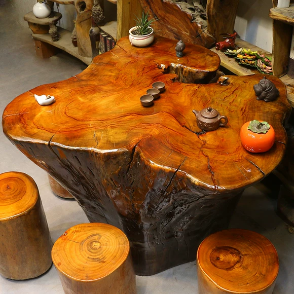 Gỗ cứng khối gỗ phân gốc khắc ghế gốc bàn cà phê phân trà nhỏ gỗ băng ghế gỗ cọc đầu giường bàn hoa đứng - Các món ăn khao khát gốc bàn ghế bằng gốc cây