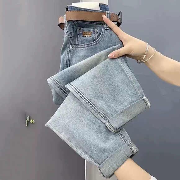 Quần short lưới 7 dây denim nữ cao eo hè 2019 mới dành cho nữ phiên bản Hàn Quốc. - Quần jean thời trang công sở nữ cao cấp