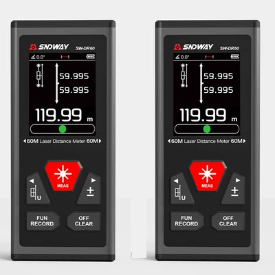 Shendawei Cầm Tay 2 Chiều Laser Thiết Bị Tìm Tầm Thước Điện Tử Độ Chính Xác Cao Dụng Cụ Đo Hồng Ngoại Từ Trở Lại máy đo khoảng cách xiaomi duka ls p 40m