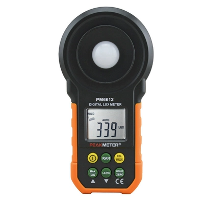 Máy đo độ sáng PM6612 Máy đo cường độ ánh sáng Máy đo độ chói có độ chính xác cao Máy đo ánh sáng kỹ thuật số Dụng cụ đo độ sáng ánh sáng