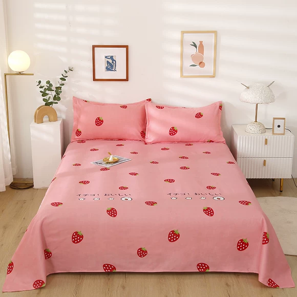 60 300 bông satin satin len ngủ nguyên chất cotton nguyên chất satin trắng 1,5 * 2 m giường đôi piece đơn - Trang bị Covers Ga phủ giường Everon