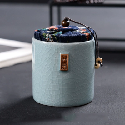 Ge Kiln Stonware Tea Pot Tea Tea Cup Tea Tea Tea Tea Hộp trà Kung Fu Bộ lưu trữ - Trà sứ