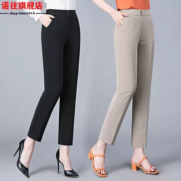 Mùa thu và mùa đông quần legging dày cộng với nhung mặc quần cạp cao cỡ lớn quần đen chân quần bước chân ấm áp mùa đông quần baggy nữ