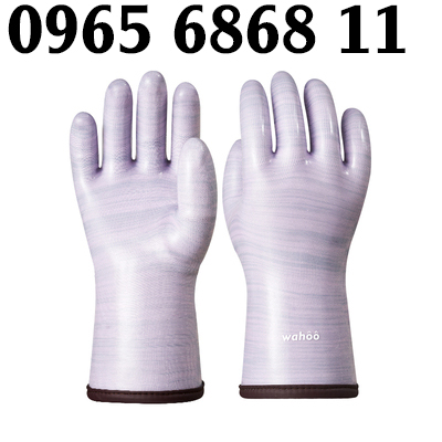 găng tay cao su bảo hộ Găng tay bảo hộ cách nhiệt Wahoo găng tay silicone chuyên dụng cho đầu bếp chống nóng chống cắt găng tay bảo hộ da bò