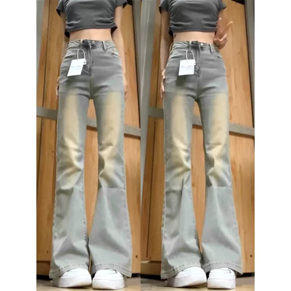 K phiên bản Hàn Quốc của quần skinny jeans sang trọng Quần skinny mỏng chân nữ 2018 cạp cao quần bút chì hoang dã thời trang trung niên nữ cao cấp 