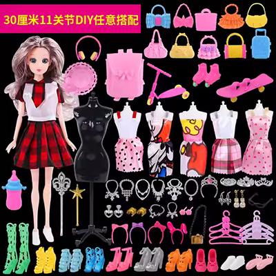 Cô bé quý tộc cô dâu phong cách cô dâu xinh đẹp giày cao gót giày công chúa trẻ em hoa tai - Búp bê / Phụ kiện búp bê và phụ kiện