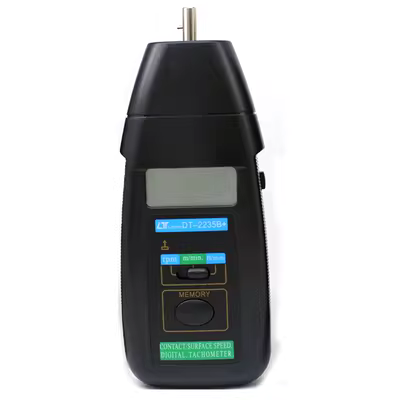 DT2235B + laser máy đo tốc độ hiển thị kỹ thuật số máy đo tốc độ liên hệ với máy đo tốc độ động cơ động cơ máy đo tốc độ dòng tốc độ