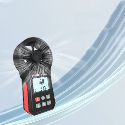 Delixi tích hợp máy đo gió cầm tay cứng nhắc chính xác máy đo gió máy đo gió thể tích không khí kiểm tra hướng gió ghi