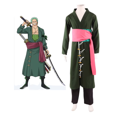 Tùy chỉnh 
            One Piece Roronoa Zoro Hai Năm Sau Hoạt Hình Trang Phục Hóa Trang Quần Áo Nam