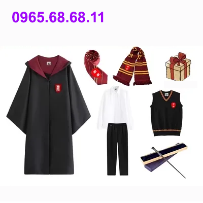Học viện Harry Potter Áo choàng Universal Studios Magic Áo choàng chung Trang phục chính hãng Halloween cos Áo choàng pháp sư