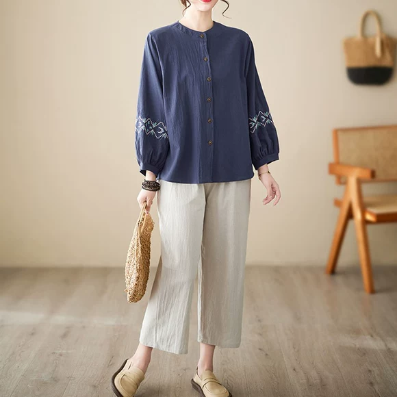 Áo bà bầu 2019 hè mới trung niên váy cỡ lớn trung niên đầm voan nữ tính khí WD8141 - Quần áo của mẹ áo đầm đẹp tuổi 40
