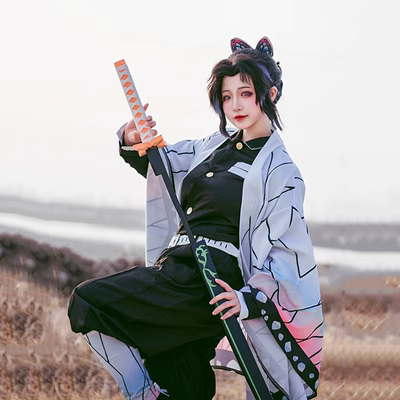 Demon Slayer cos phù hợp với Bướm Ninja trang phục hóa trang Loài Côn Trùng Hashira Haori Anime hai chiều đầy đủ còn hàng