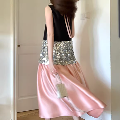 Châu Âu ga retro văn học gốc cotton và vải lanh cổ áo của phụ nữ in với thắt lưng lanh váy áo dài áo choàng - Váy dài đầm maxi đi biển cho người thấp
