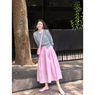 Váy voan hoa hè 2019 lưới đỏ mới của phụ nữ Hàn Quốc cổ vuông tay ngắn tay váy một thế hệ - Váy eo cao