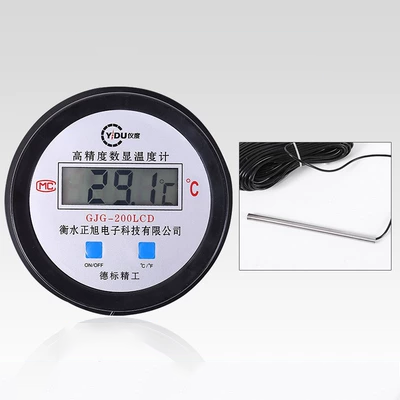 cách đo nhiệt kế Màn hình kỹ thuật số cảm biến nhiệt kế màn hình điện tử chăn nuôi công nghiệp nhà kính kho lạnh đo lường đặc biệt đồng hồ đo nhiệt độ nước nhiệt kế đo nước
