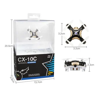 Cheng Xing CX-10C Mini chụp ảnh trên không như máy bay bốn trục với ánh sáng từ xa máy bay không người lái đồ chơi hot