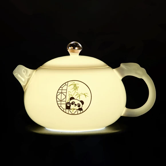 Trung Quốc phong cách gốm đỏ gốm đặt đám cưới cung cấp người lớn tuổi kính trọng chén trà ấm trà quà tặng đám cưới - Trà sứ bình pha trà thủy tinh