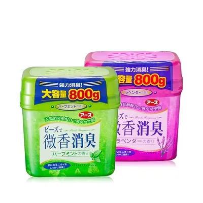 Chất khử mùi hạt đô la trắng Nhật Bản 800g 2 hộp Trong nhà có mùi thơm làm mát không khí nhà vệ sinh - Trang chủ