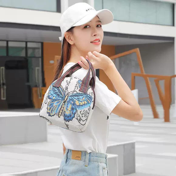 Túi không khí nước ngoài nữ nhỏ 2019 phiên bản Hàn Quốc mới của cô gái hoang dã túi vuông nhỏ thời trang chuỗi túi xách tay Messenger - Túi xách nữ túi xách nữ giá rẻ