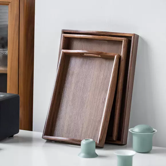Nhà hàng khách sạn nhà hàng bít tết gỗ rắn Món ăn phương Tây Sapele bít tết tấm khay nhà hàng món ăn bằng gỗ ngưu bàng khay gỗ