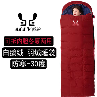 Túi ngủ người lớn ngoài trời trong nhà một khách sạn đôi trên du lịch bẩn cắm trại dày ấm áp mùa thu và mùa đông