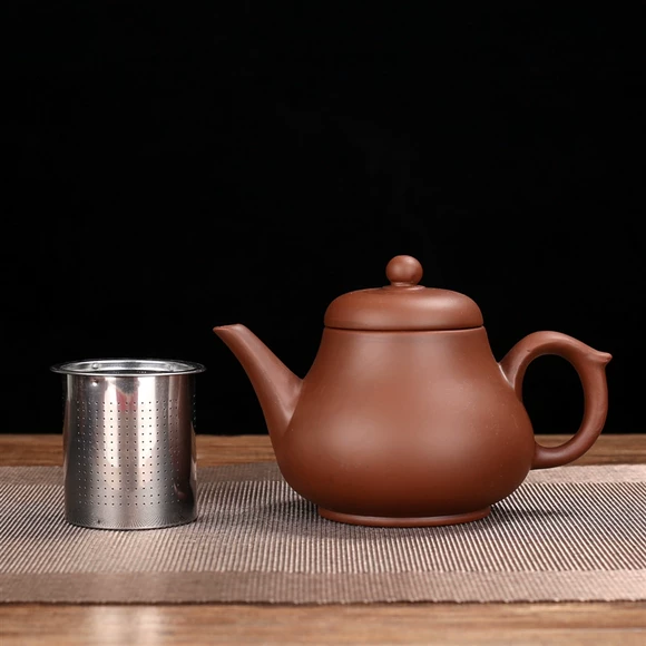 Cát tím Kung Fu bộ trà đầy đủ bộ gỗ rắn khay trà bàn trà cách nhà đơn giản gốm tự động lò sưởi điện - Trà sứ bình hãm trà