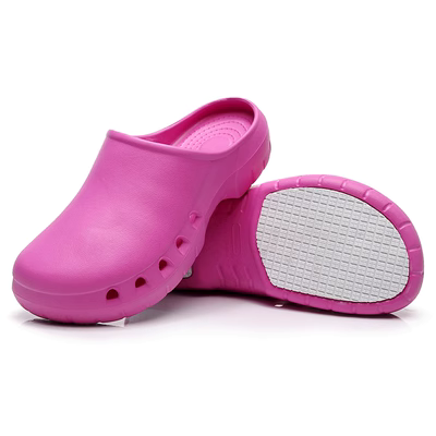 Giày có lỗ thoáng khí chống trượt Bao Đầu dành cho nam và nữ mùa hè bác sĩ y tá giám sát phòng thí nghiệm làm việc dép đặc biệt dép phòng sạch