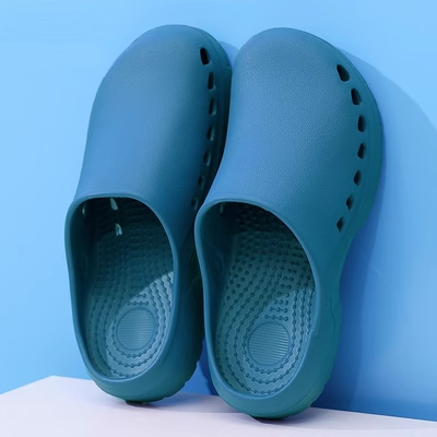 Giày nữ y tá xỏ lỗ không mỏi chân bệnh viện dép phòng mổ nam đặc biệt chống trơn trượt không hôi chân Dép y tế Bao Đầu dép bệnh viện phòng khám