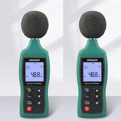 đơn vị đo độ ồn Rừng xanh Máy dò Decibel Máy đo tiếng ồn Máy dò tiếng ồn Máy đo âm thanh cầm tay tại nhà Máy đo Decibel dụng cụ đo tiếng ồn