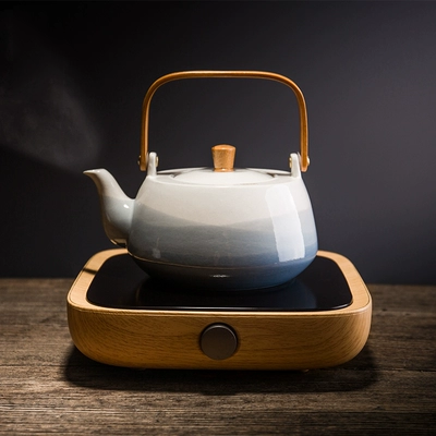 Rongshantang ấp ủ ba tầng bếp điện bằng gốm nồi trà ấm trà kích thước ấm đun nước gốm ấm đun nước nhà kung fu bộ - Trà sứ bình trà thủy tinh có lọc