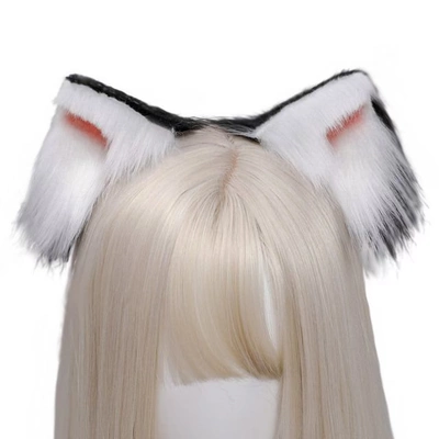 Mô phỏng tai động vật kẹp tóc cosplay dễ thương sang trọng mèo mũ Nhật Bản lolita headband JK tai cáo