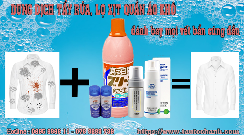 TOP chất tẩy rửa quần áo trắng sạch như mới, đánh bay mọi vết bẩn cứng đầu