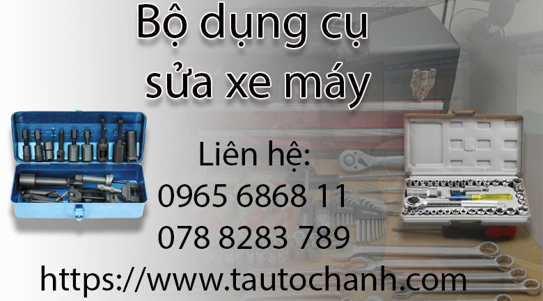 Sửa xe máy tại nhà với bộ dụng cụ sửa xe máy