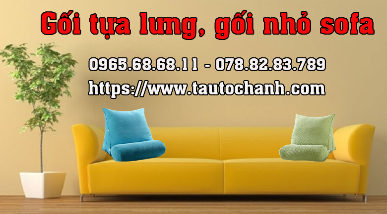 Gối tựa lưng gối nhỏ đầu giường tam giác, sofa đệm, giường văn phòng